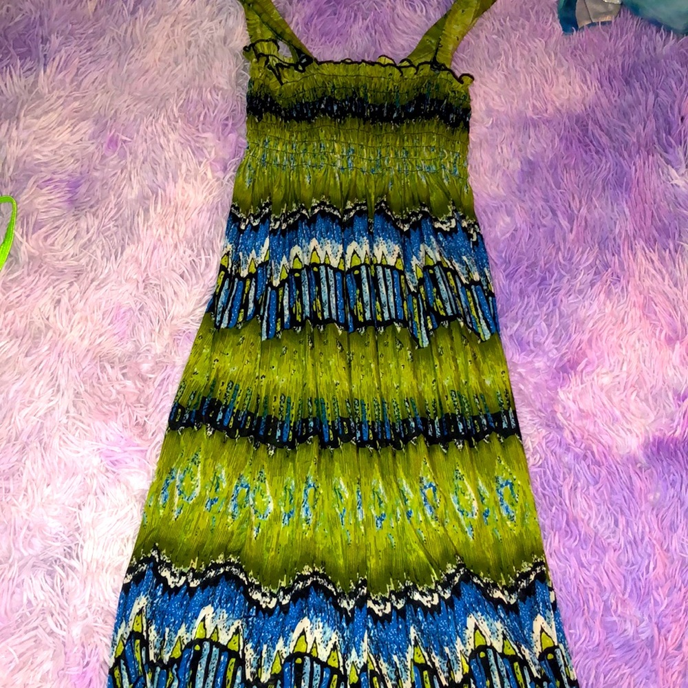 Size small blue and green dress